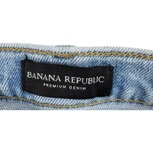 Banana Republic‎ Jeans Womens Size 27 Mid Rise Straight Leg Light Wash Denim - Picture 10 of 11